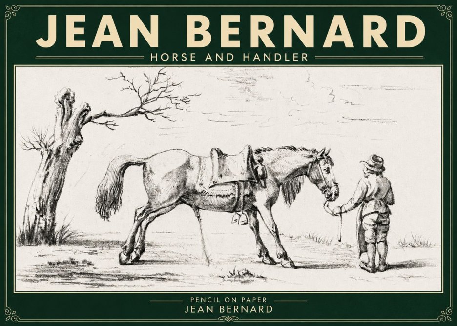 Jean Bernard Horse and Handler No5 - Poszter