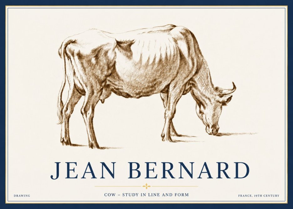 Jean Bernard Cow II No4 - Poszter