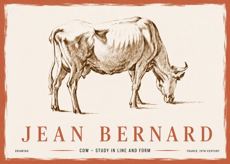 Jean Bernard Cow II No6 - Poszter
