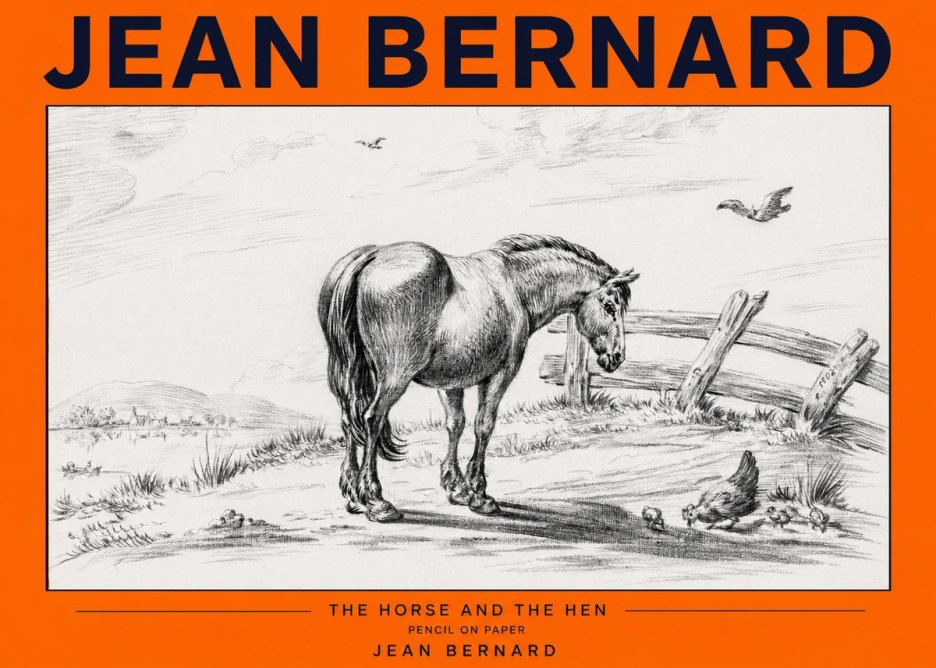 Jean Bernard Horse at the Fence No3 - Poszter