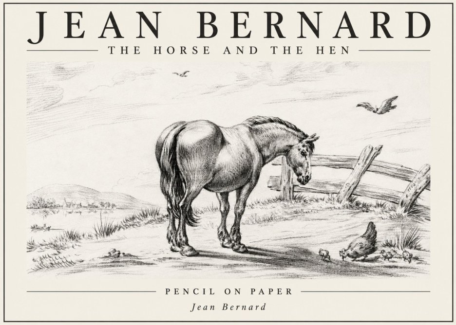 Jean Bernard Horse at the Fence No6 - Poszter