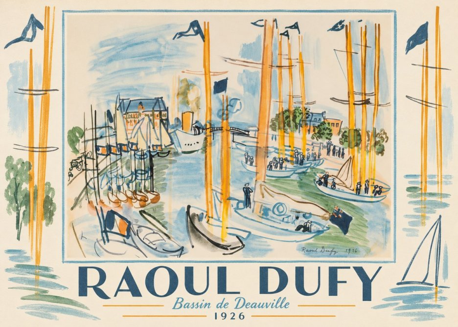 Raoul Dufy Bassin De Deauville No1 - Poszter