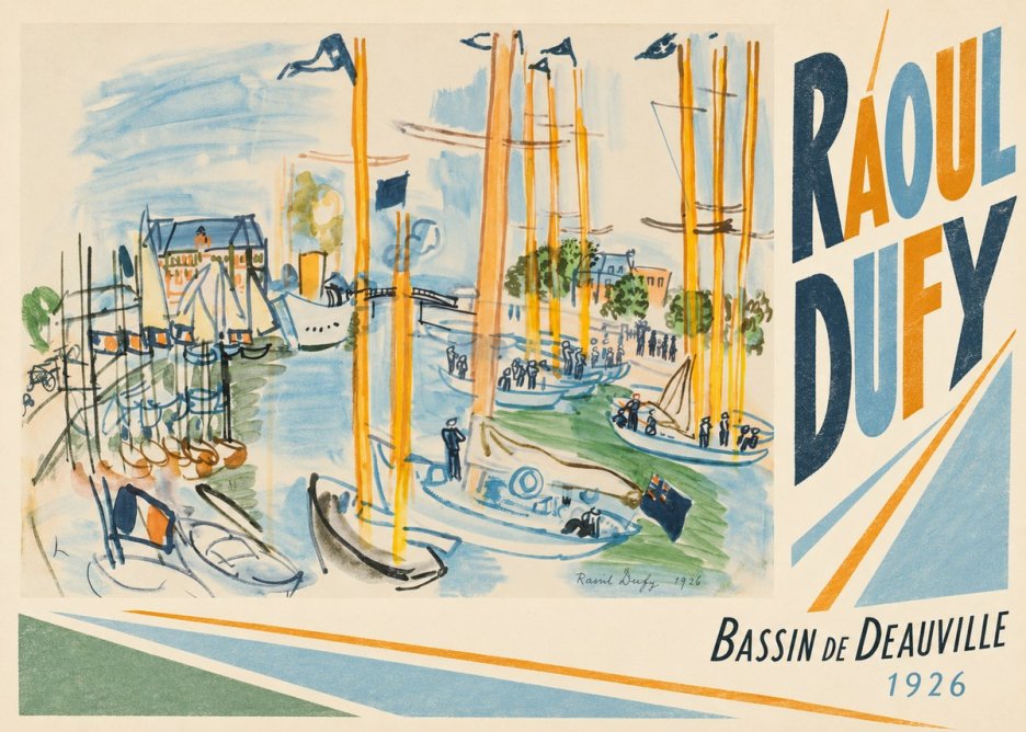 Raoul Dufy Bassin De Deauville No4 - Poszter