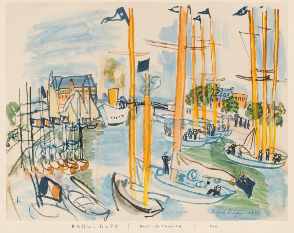 Raoul Dufy Bassin De Deauville No6 - Poszter