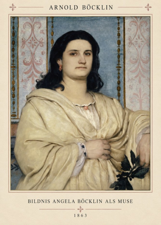 Arnold Böcklin Bildnis Angela Böcklin Als Muse No4 - Poszter