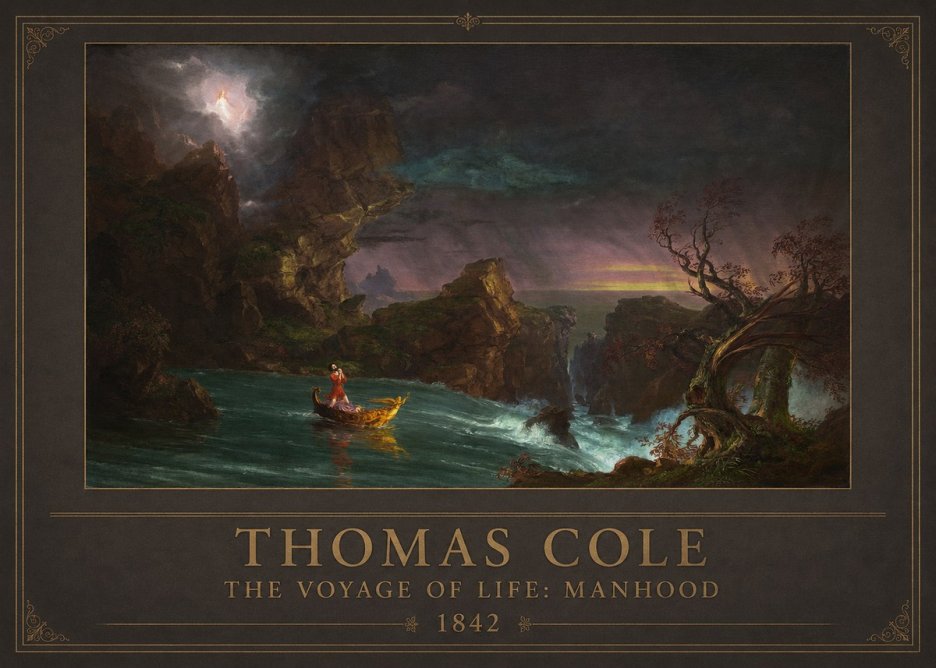 Thomas Cole The Voyage of Life: Manhood II No1 - Poszter