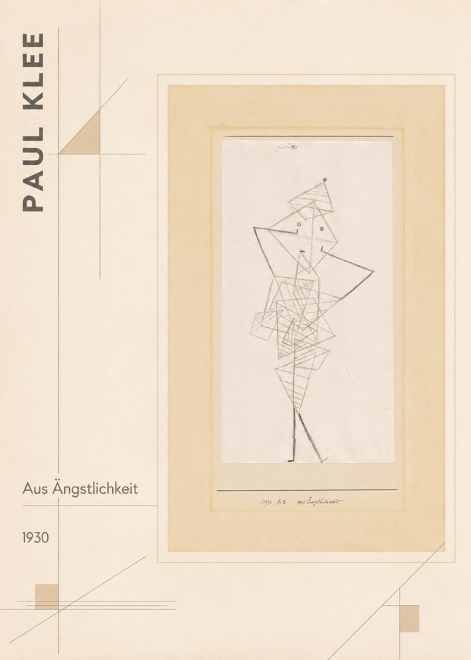 Paul Klee Aus Ängstlichkeit No2 - Poszter