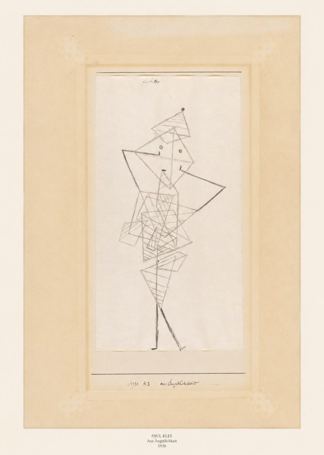 Paul Klee Aus Ängstlichkeit No6 - Poszter
