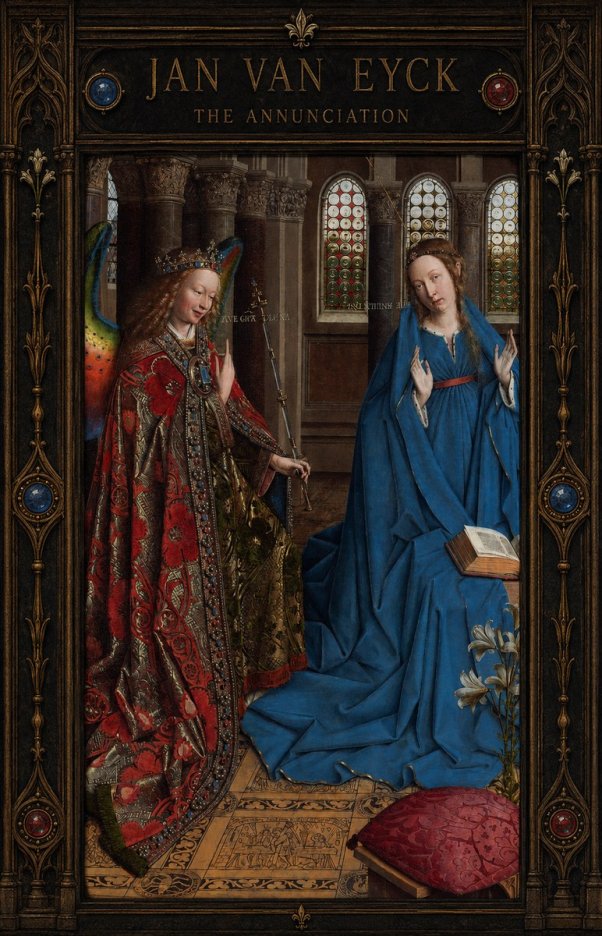 Jan van Eyck The Annunciation I No5 - Poszter