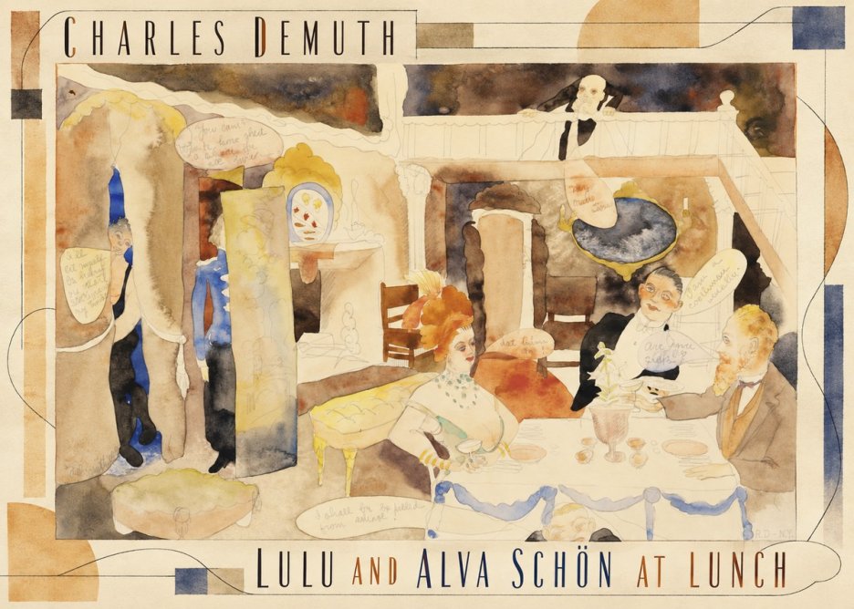 Charles Demuth Lulu and Alva Schön at Lunch No3 - Poszter