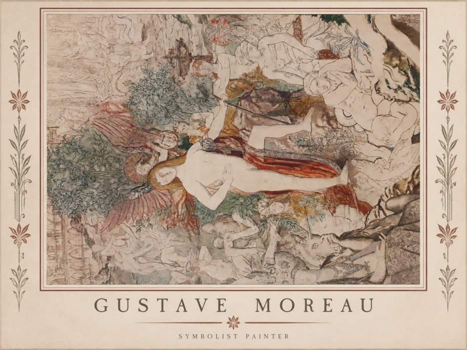 Gustave Moreau Adam and Eve No1 - Poszter