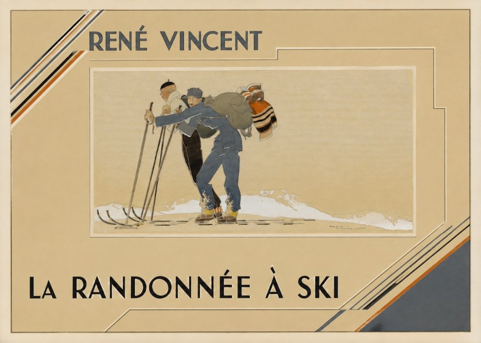René Vincent La Randonnée À Ski No2 - Poszter