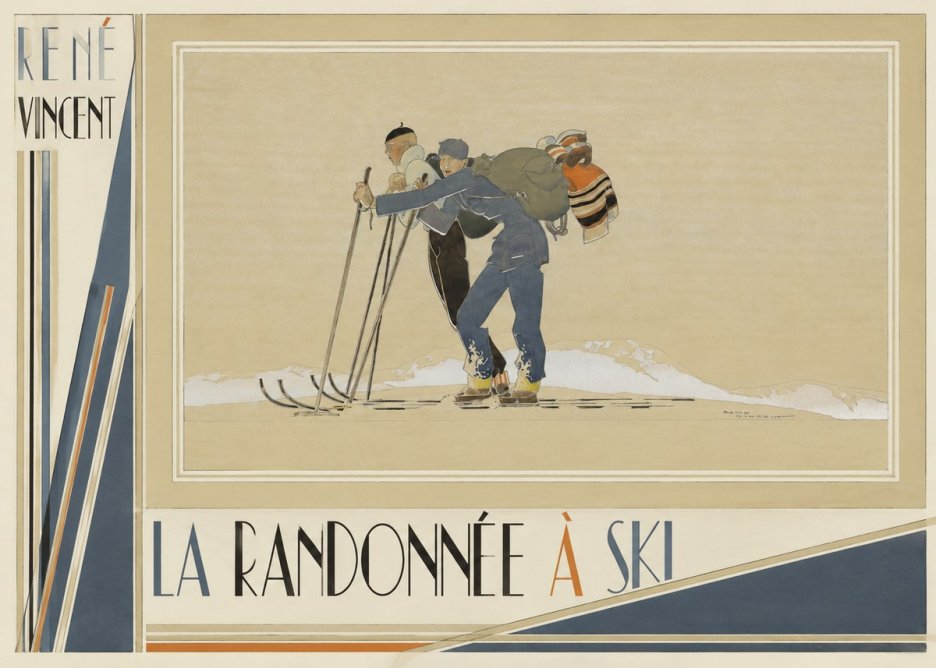 René Vincent La Randonnée À Ski No3 - Poszter