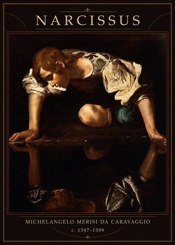 Michelangelo Merisi da Caravaggio Narcissus I No1 - Poszter