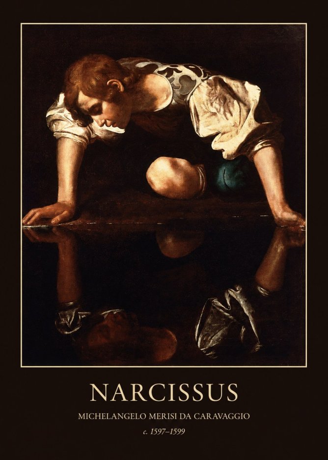 Michelangelo Merisi da Caravaggio Narcissus I No3 - Poszter