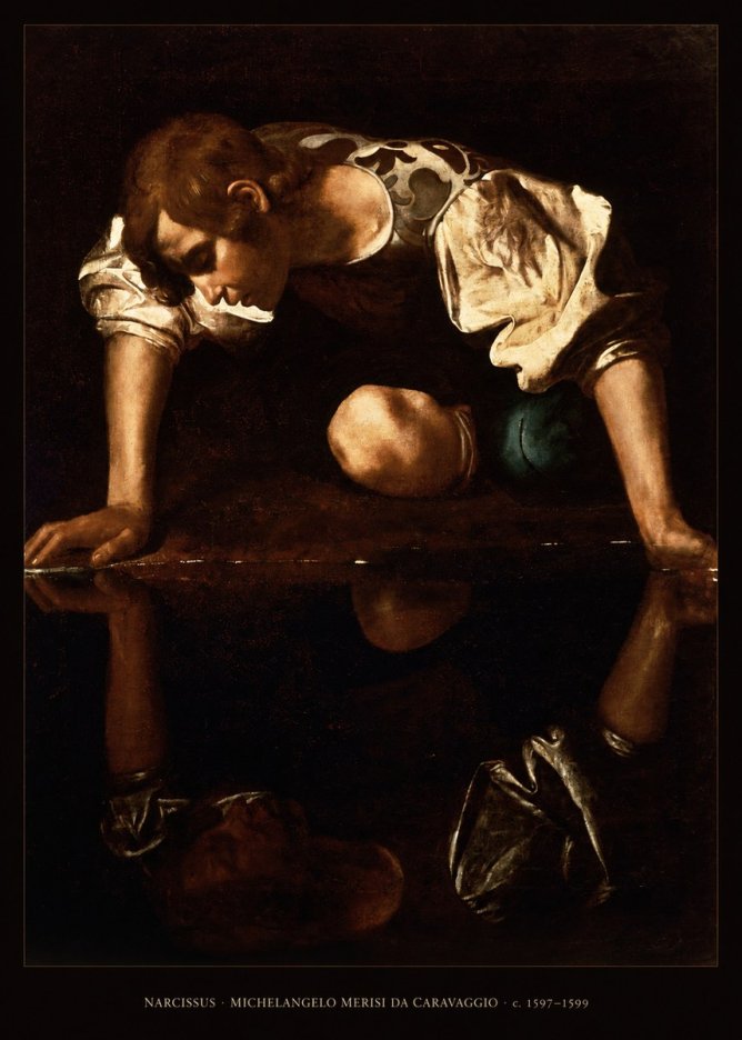 Michelangelo Merisi da Caravaggio Narcissus I No6 - Poszter