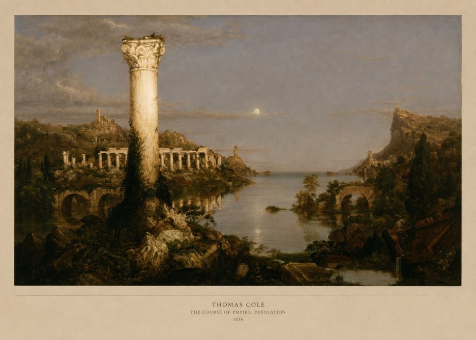 Thomas Cole The Course of Empire: Desolation No5 - Poszter
