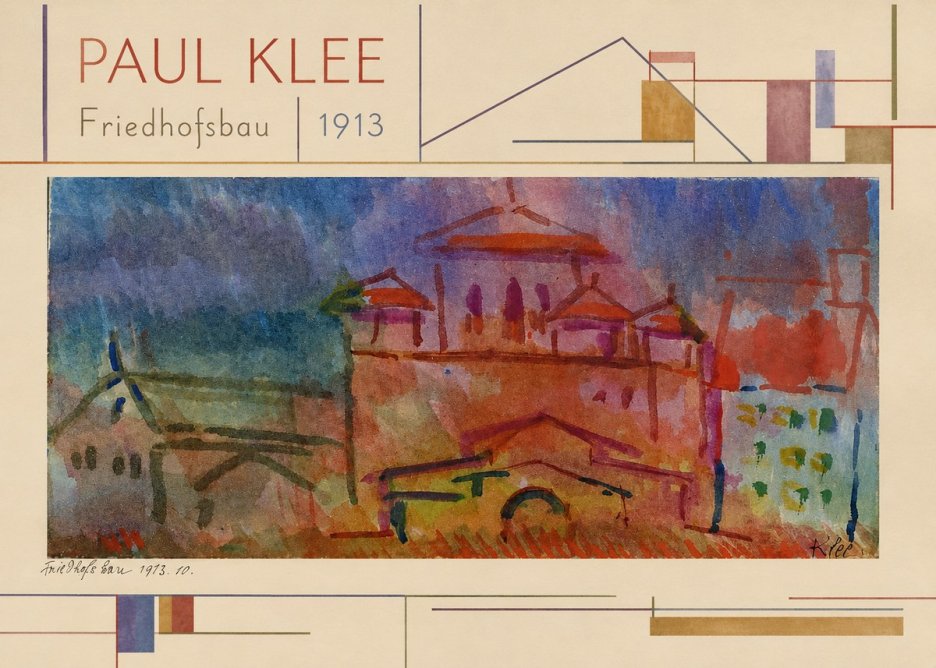 Paul Klee Friedhofsbau No4 - Poszter