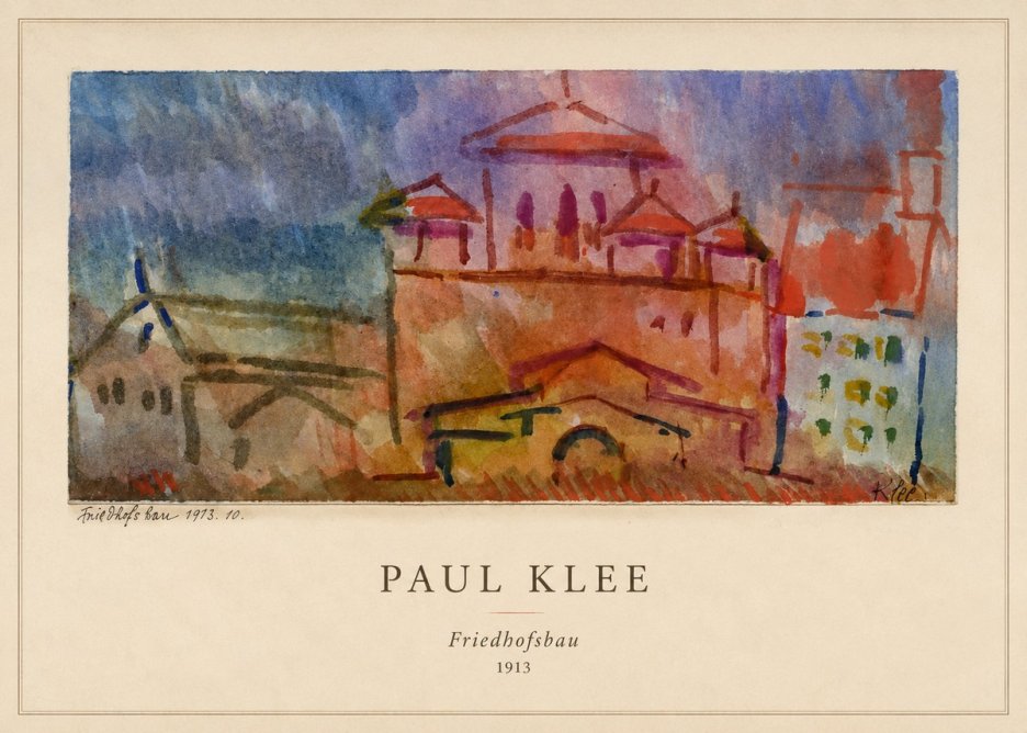 Paul Klee Friedhofsbau No5 - Poszter