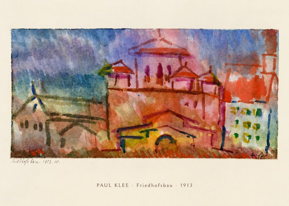 Paul Klee Friedhofsbau No6 - Poszter
