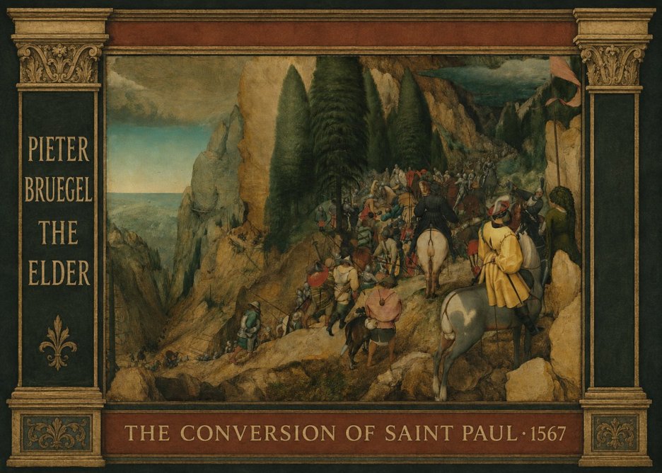 Pieter Bruegel The Conversion of Saint Paul I No4 - Poszter