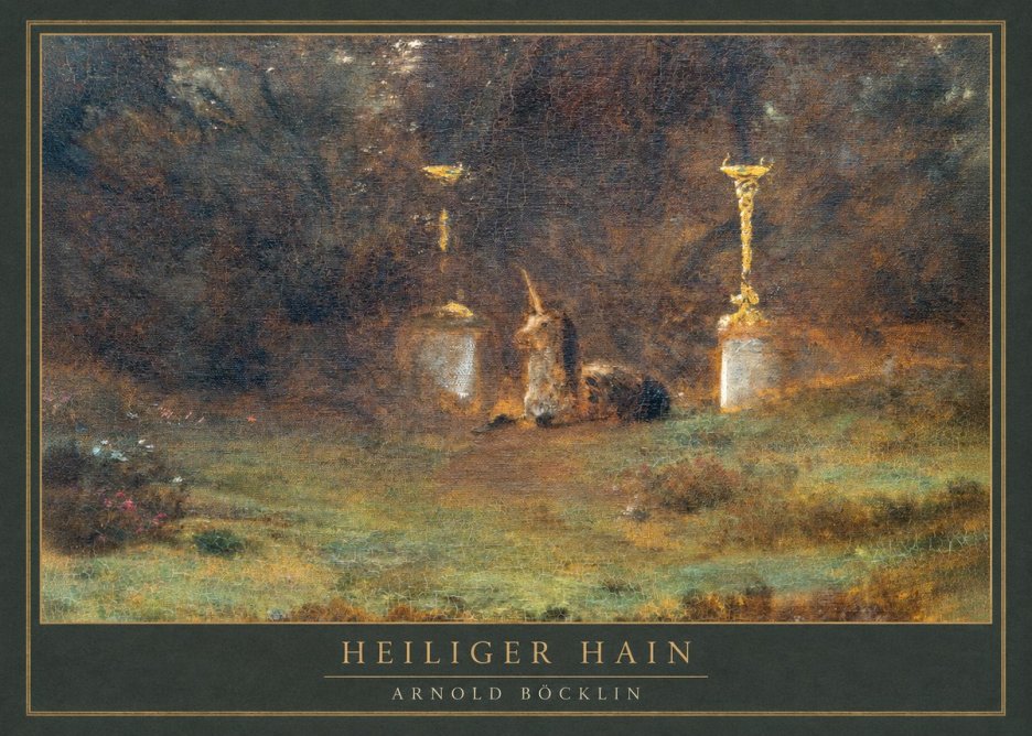 Arnold Böcklin Heiliger Hain No1 - Poszter