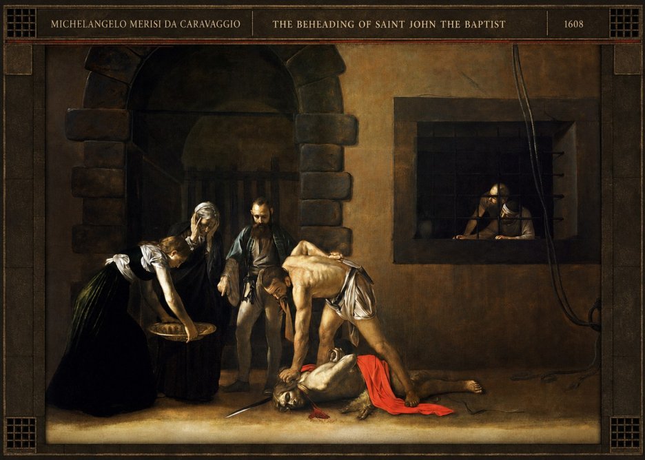 Michelangelo Merisi da Caravaggio The Beheading of Saint John the Baptist No5 - Poszter