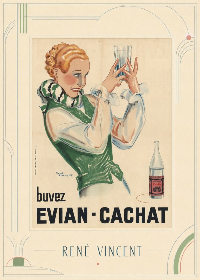 René Vincent Evian - Cachat No3 - Poszter