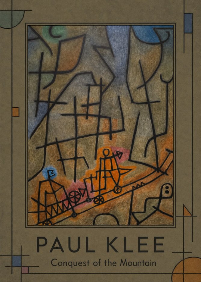 Paul Klee Conquest of the Mountain I No1 - Poszter