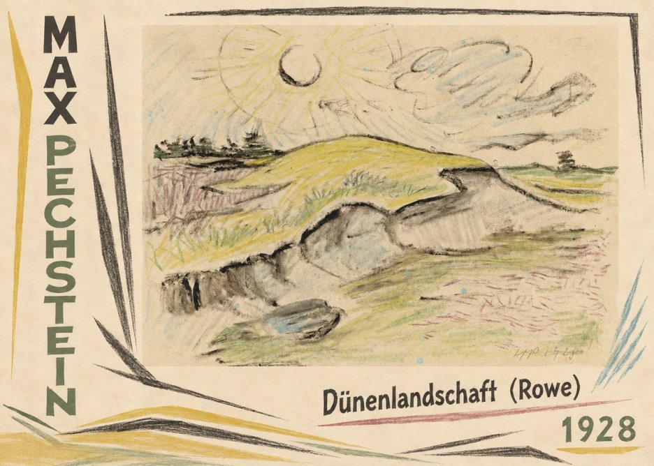 Max Pechstein Dünenlandschaft (Rowe) No2 - Poszter
