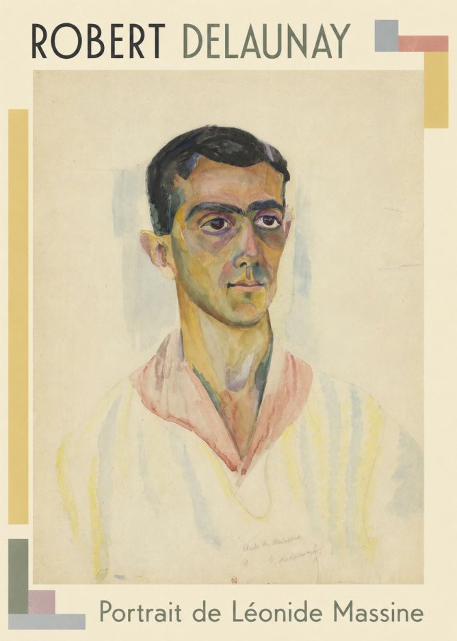 Robert Delaunay Portrait De Léonide Massine No1 - Poszter