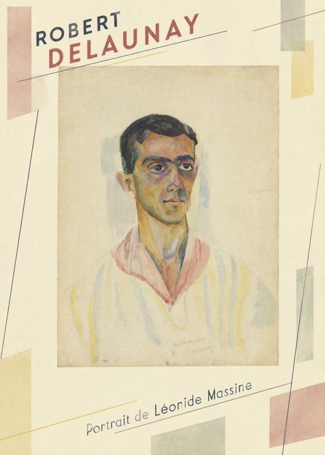 Robert Delaunay Portrait De Léonide Massine No3 - Poszter