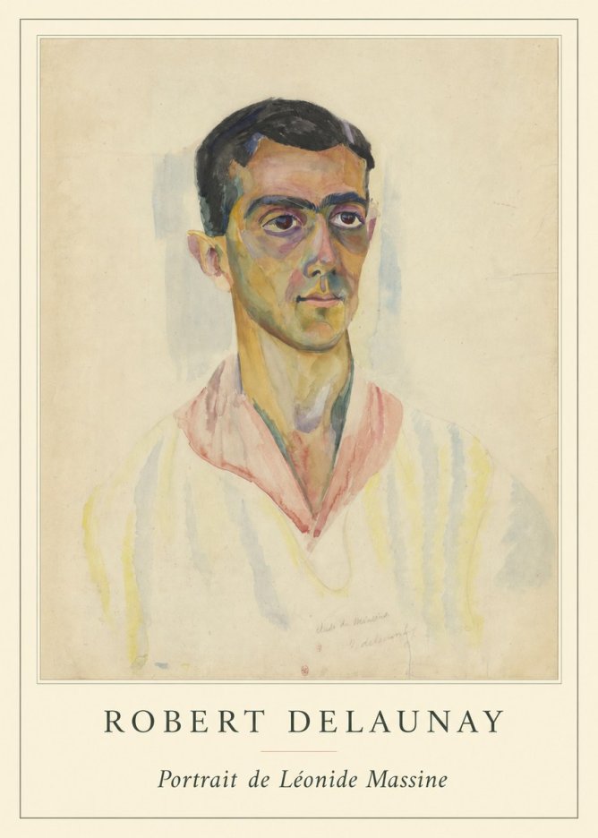 Robert Delaunay Portrait De Léonide Massine No4 - Poszter