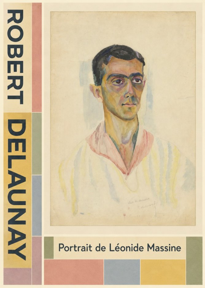 Robert Delaunay Portrait De Léonide Massine No5 - Poszter