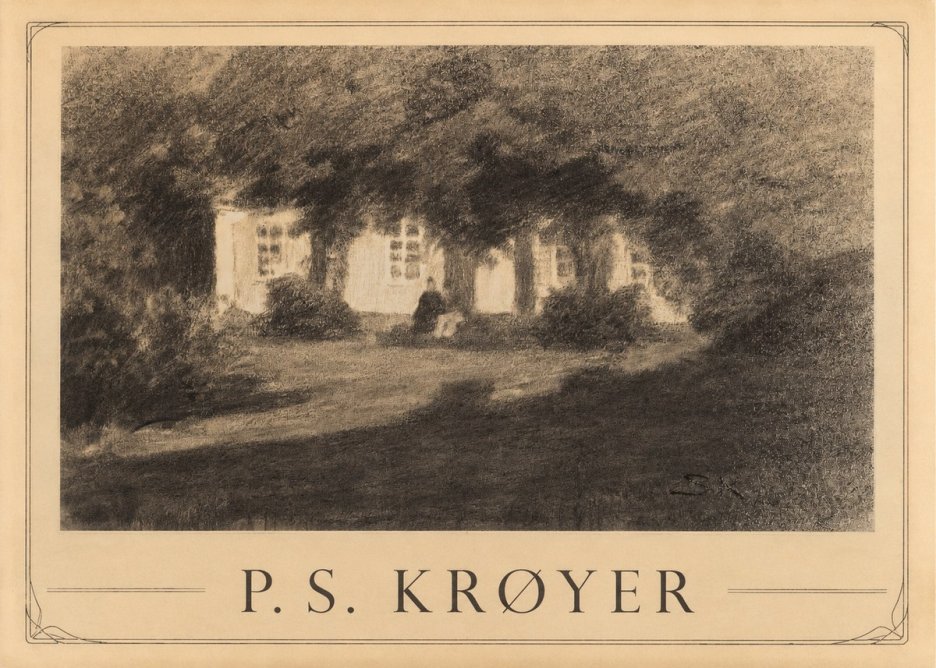P.S. Krøyer Fra Krøyers Hus Og Have I Skagen No1 - Poszter