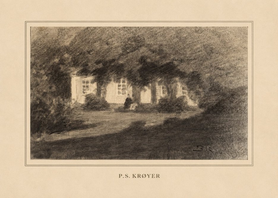 P.S. Krøyer Fra Krøyers Hus Og Have I Skagen No4 - Poszter