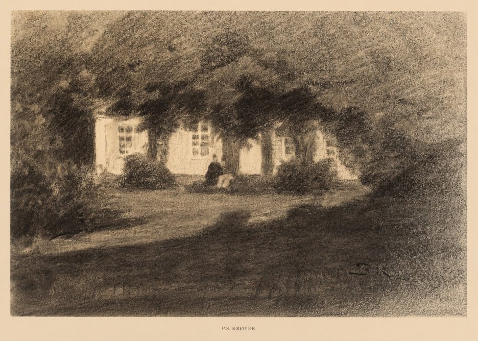 P.S. Krøyer Fra Krøyers Hus Og Have I Skagen No6 - Poszter
