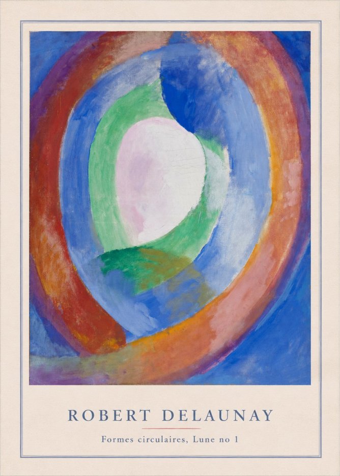 Robert Delaunay Formes Circulaires, Lune No 1 No3 - Poszter