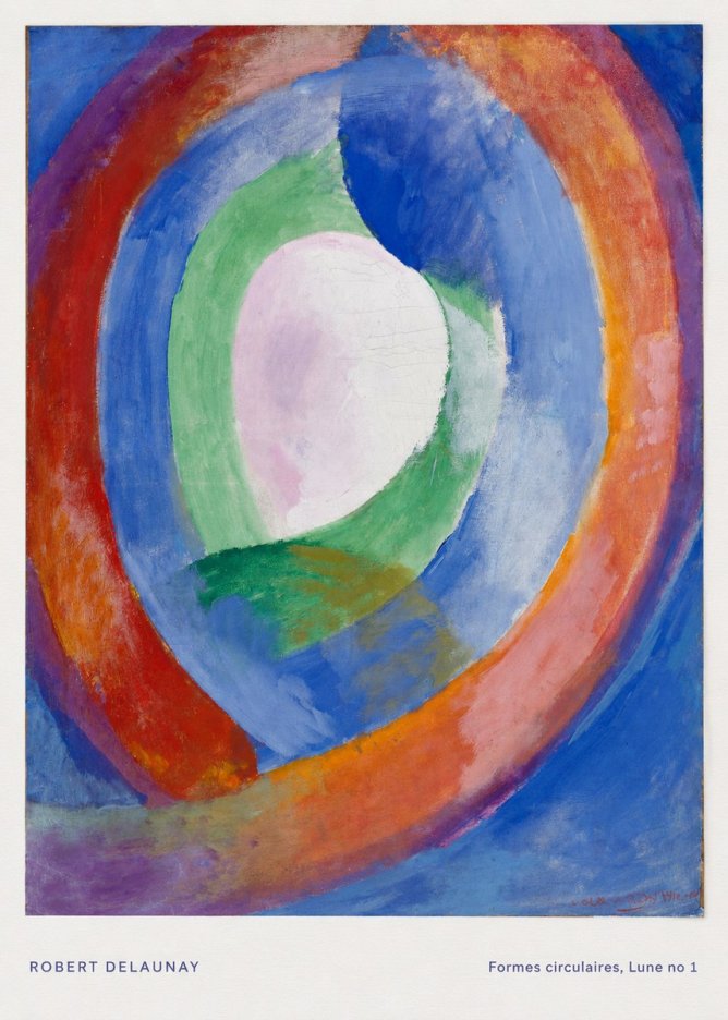 Robert Delaunay Formes Circulaires, Lune No 1 No5 - Poszter