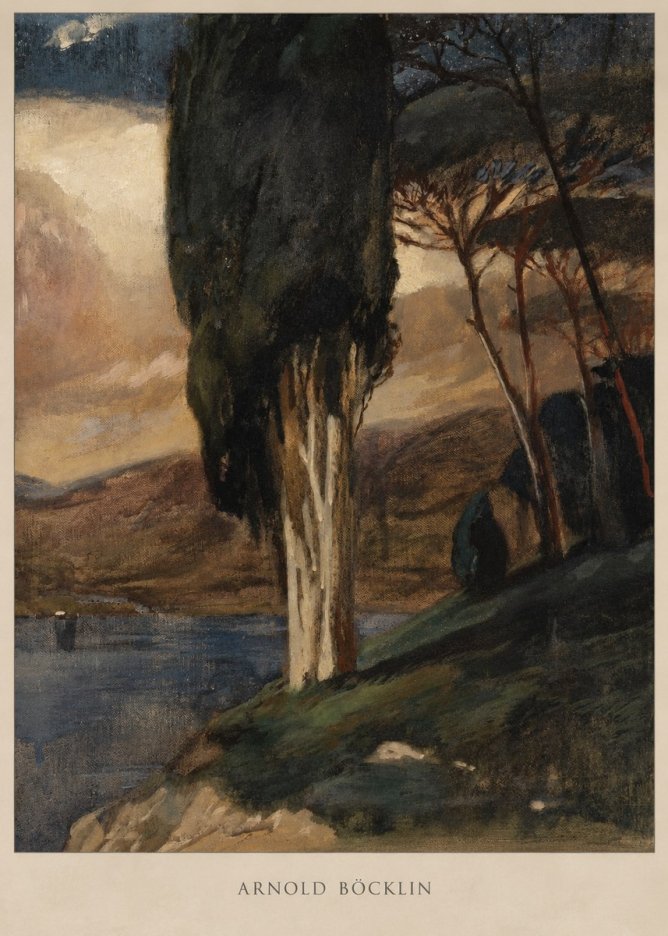 Arnold Böcklin Villa by the Sea II No2 - Poszter