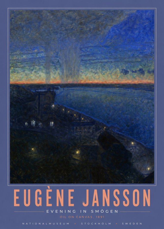 Eugène Jansson Evening in Smögen No4 - Poszter