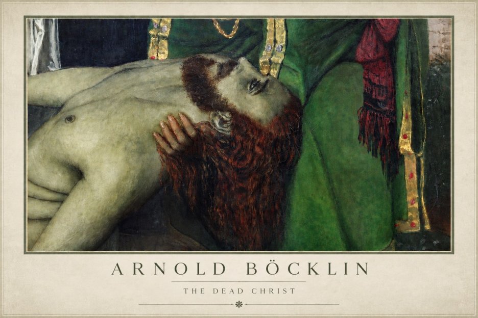 Arnold Böcklin The Dead Christ No4 - Poszter