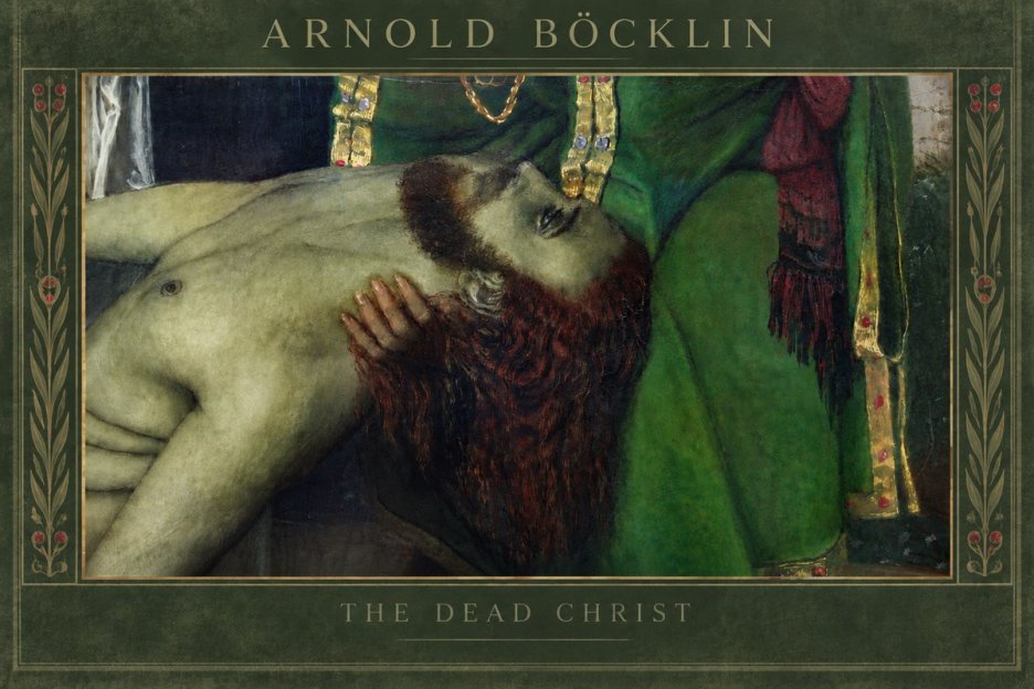 Arnold Böcklin The Dead Christ No5 - Poszter