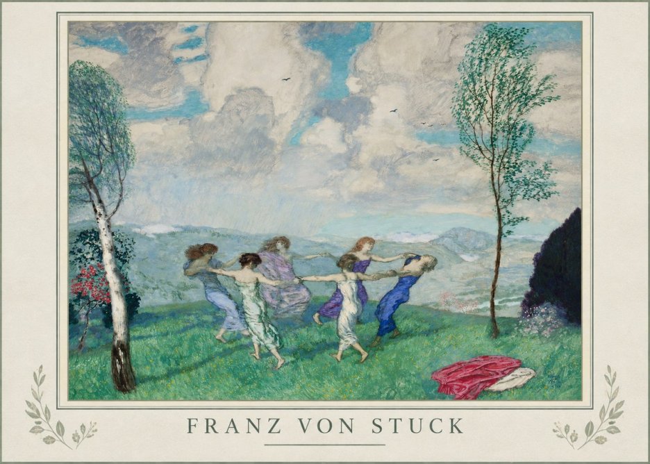 Franz von Stuck Spring Dance No1 - Poszter