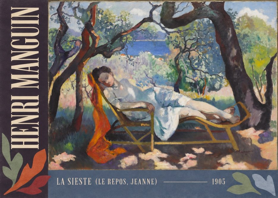 Henri Manguin La Sieste (Le Repos, Jeanne) No2 - Poszter