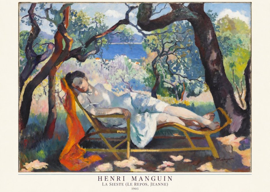 Henri Manguin La Sieste (Le Repos, Jeanne) No6 - Poszter