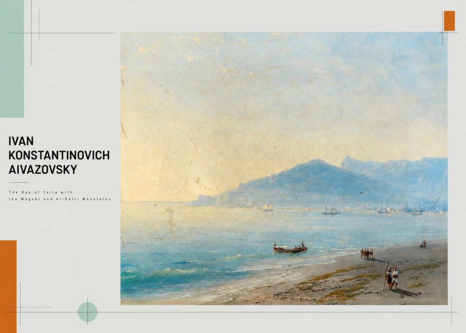 Ivan Konstantinovich Aivazovsky The Bay of Yalta with the Magobi and Ai-petri Mountains No3 - Poszter