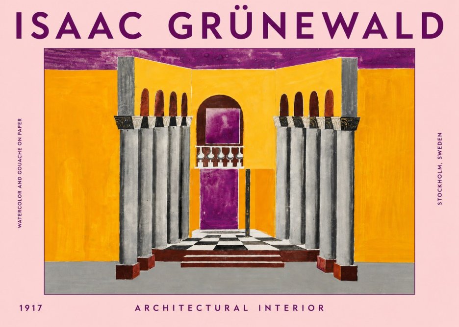 Isaac Grünewald Architectural Interior No4 - Poszter