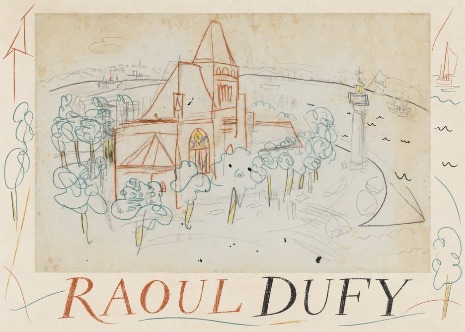 Raoul Dufy Coastal Church and Lighthouse No2 - Poszter