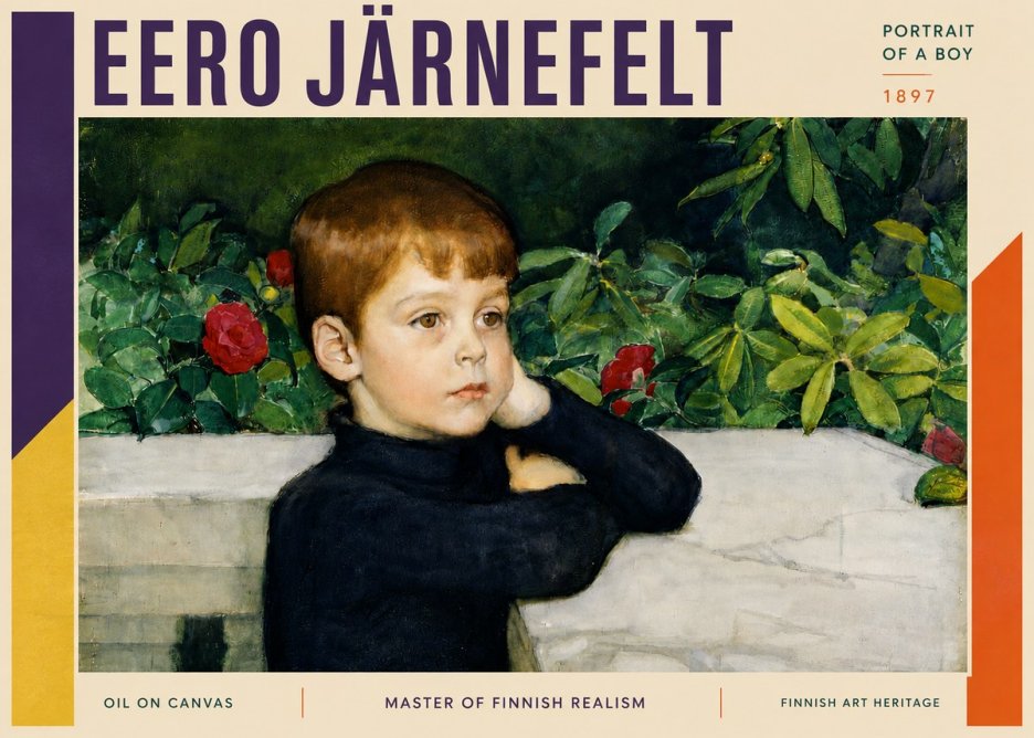 Eero Järnefelt Portrait of a Boy No3 - Poszter